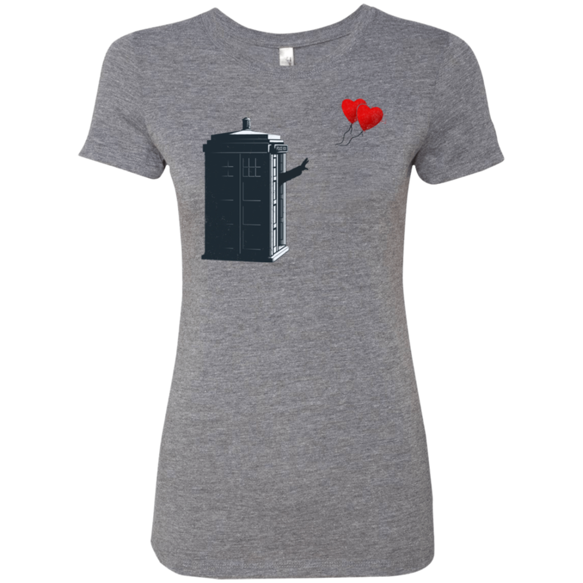 Dr Banksy Heart Balloon Women's Triblend T-Shirt