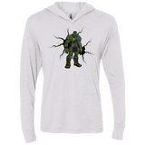 The Hulk Triblend Long Sleeve Hoodie Tee