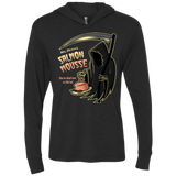 The Salmon Mousse Triblend Long Sleeve Hoodie Tee