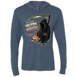 The Salmon Mousse Triblend Long Sleeve Hoodie Tee