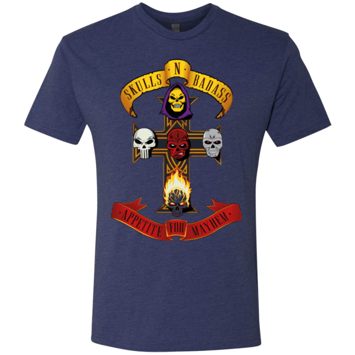 Skull And Badass Men's Triblend T-Shirt