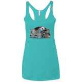 Where The Nasty Aliens are Women's Triblend Racerback Tank
