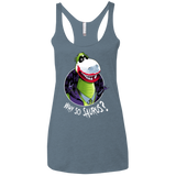 Why So Saurus Women's Triblend Racerback Tank