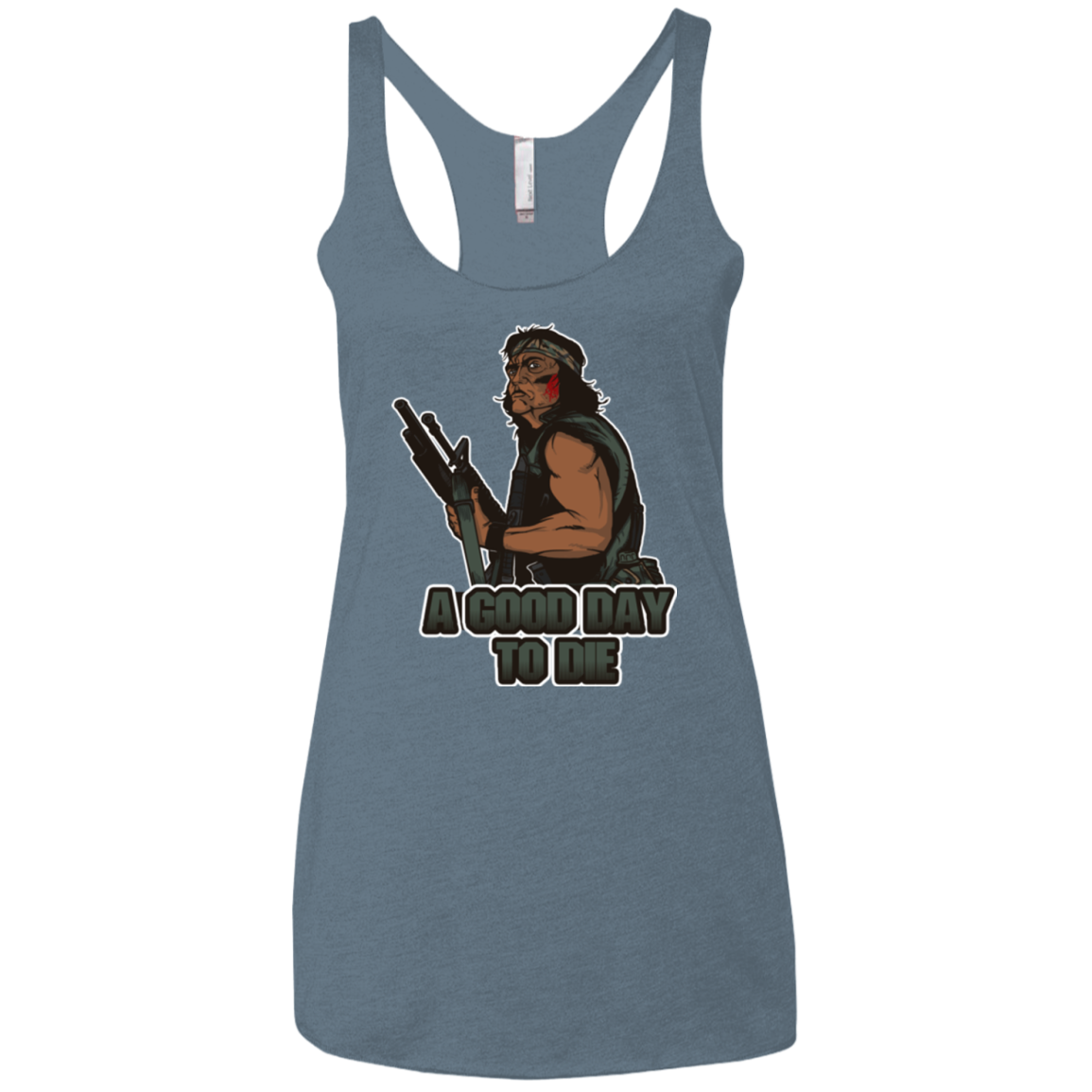 Good Day To Die Women's Triblend Racerback Tank
