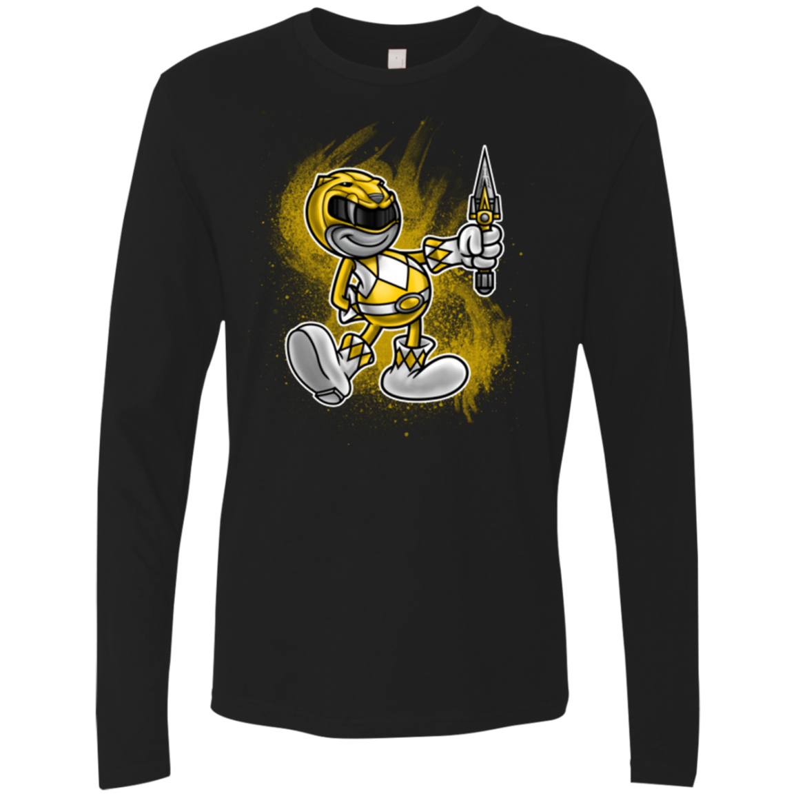 Yellow Ranger Artwork Men's Premium Long Sleeve