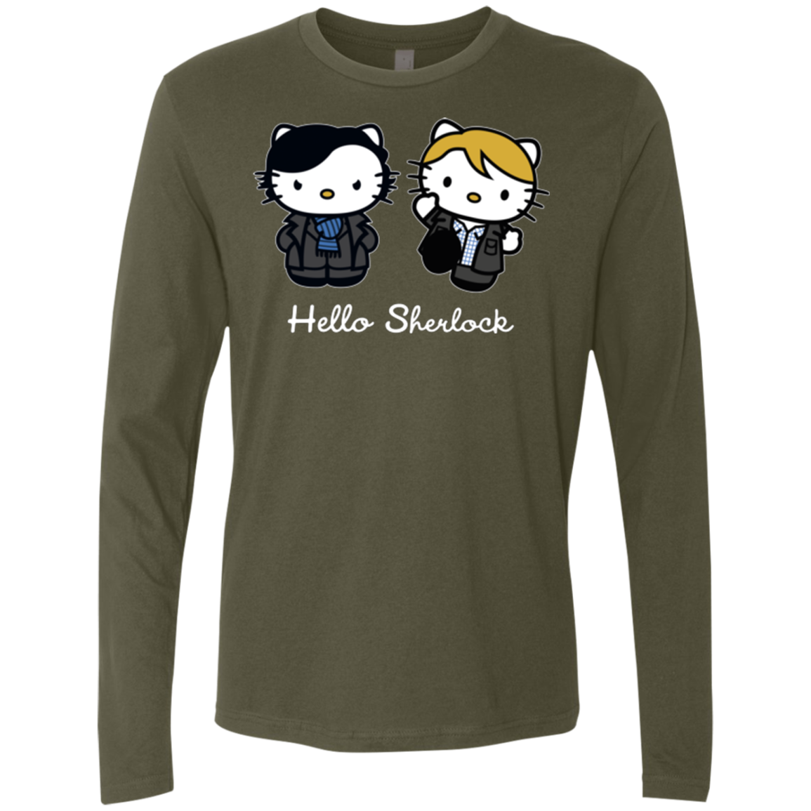 Hello Sherlock Men's Premium Long Sleeve