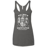 White Lotus Women's Triblend Racerback Tank