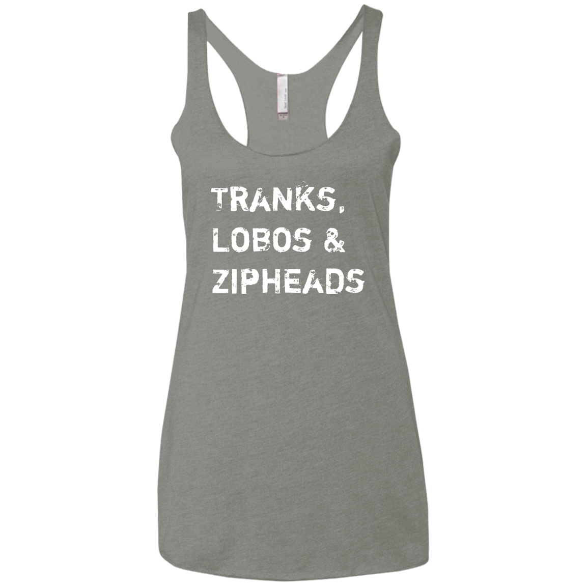 Tranks Lobos Zipheads Women's Triblend Racerback Tank