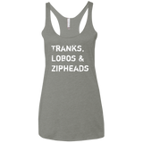 Tranks Lobos Zipheads Women's Triblend Racerback Tank