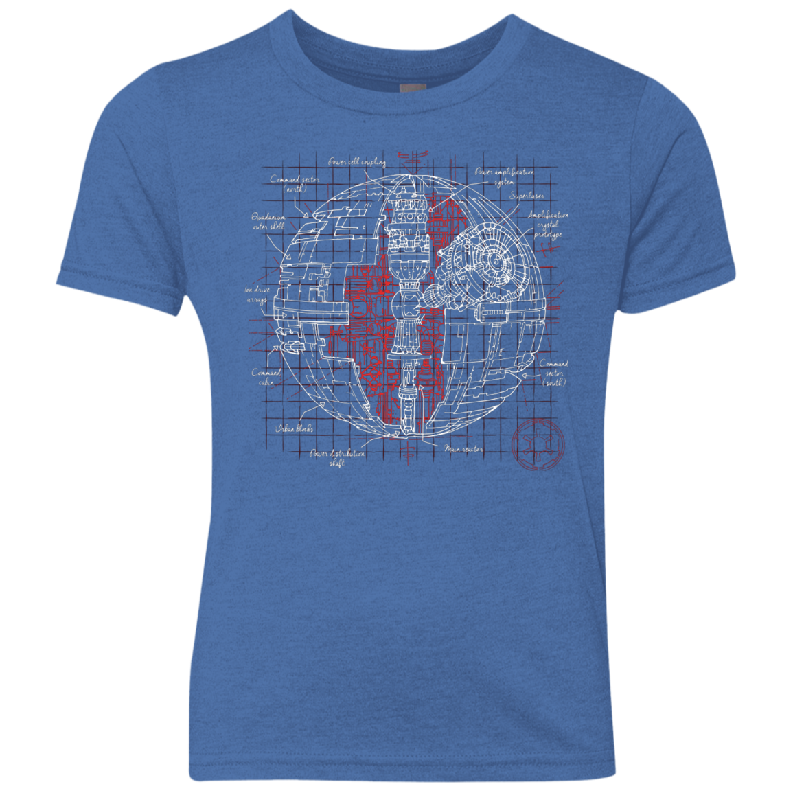 Death Star Plan Youth Triblend T-Shirt