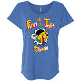The Finn and Jake Show Triblend Dolman Sleeve