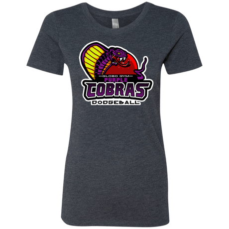 T-Shirts Vintage Navy / Small Purple Cobras Women's Triblend T-Shirt