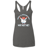 Why not me Women's Triblend Racerback Tank