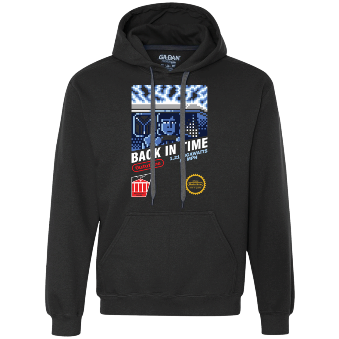 Back In Time Premium Fleece Hoodie