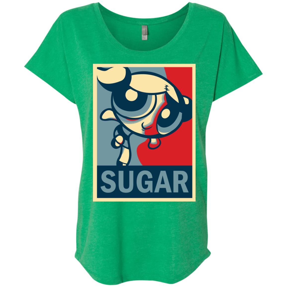 Sugar Powerpuff Triblend Dolman Sleeve