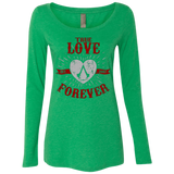 True Love Forever Assasin Women's Triblend Long Sleeve Shirt