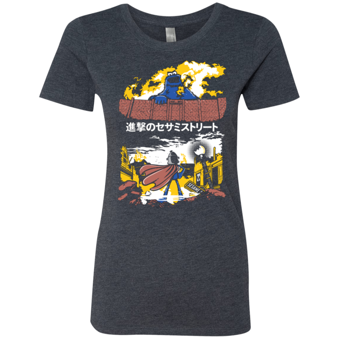 Attack on Sesame Street Women's Triblend T-Shirt