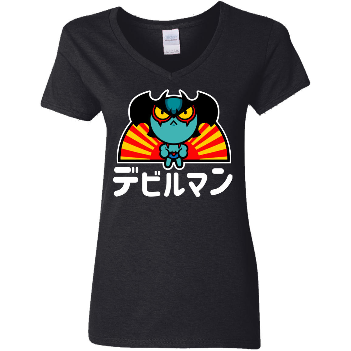 ChibiDebiruman Women's V-Neck T-Shirt