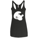 Papa Is Coming Women's Triblend Racerback Tank