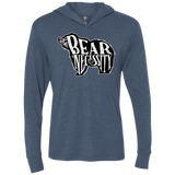The Bear Necessity Triblend Long Sleeve Hoodie Tee
