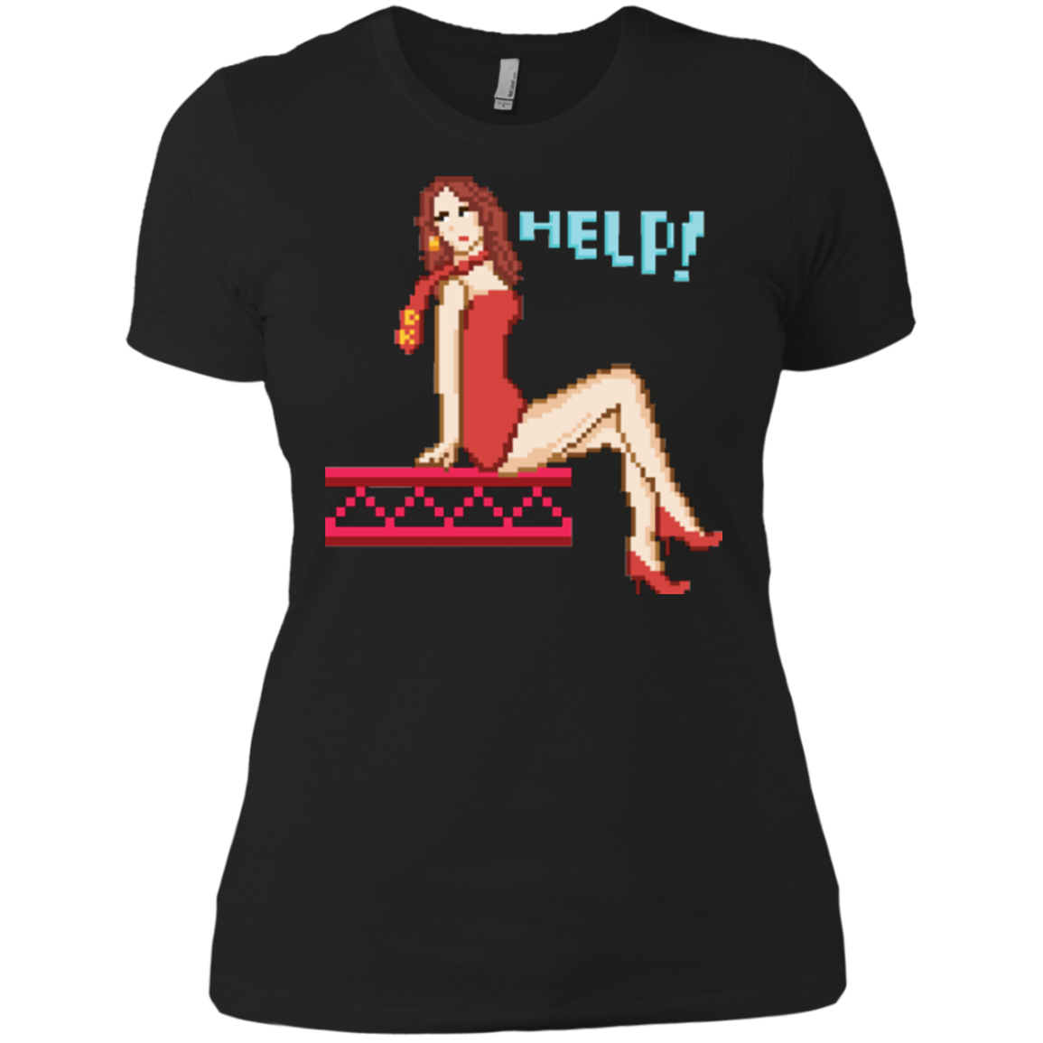 Pixel Pinup Pauline Women's Premium T-Shirt
