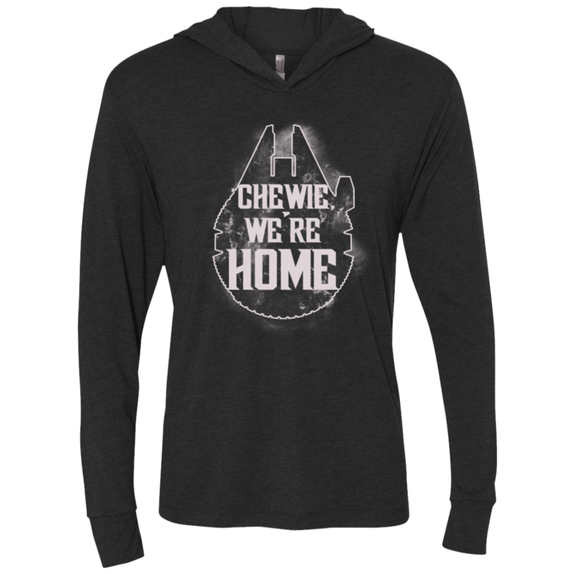 We're Home Triblend Long Sleeve Hoodie Tee