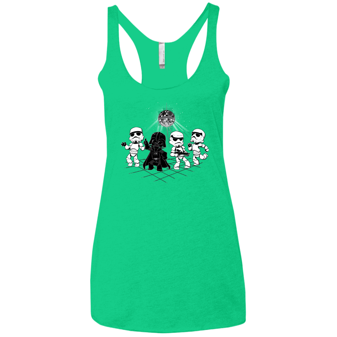 Disco Dark Side Women's Triblend Racerback Tank