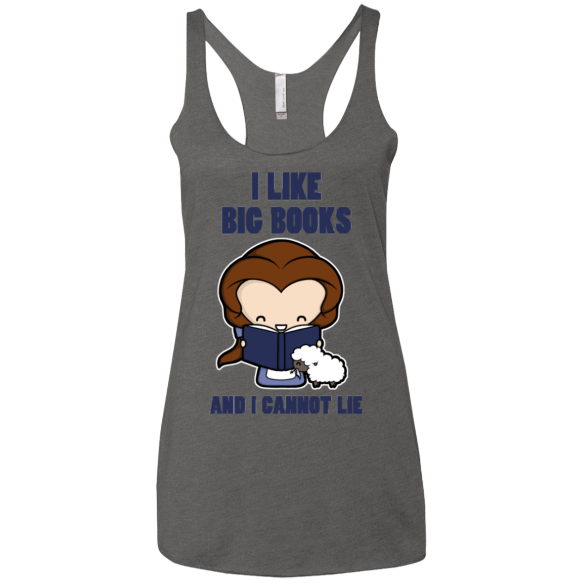 I Like Big Books Women's Triblend Racerback Tank