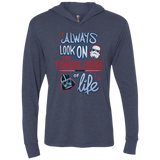 Dark Side of Life Triblend Long Sleeve Hoodie Tee