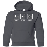 Eat Sleep Game PC Youth Hoodie