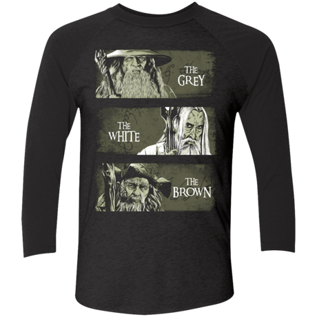 Wizards of Middle Earth Men's Triblend 3/4 Sleeve