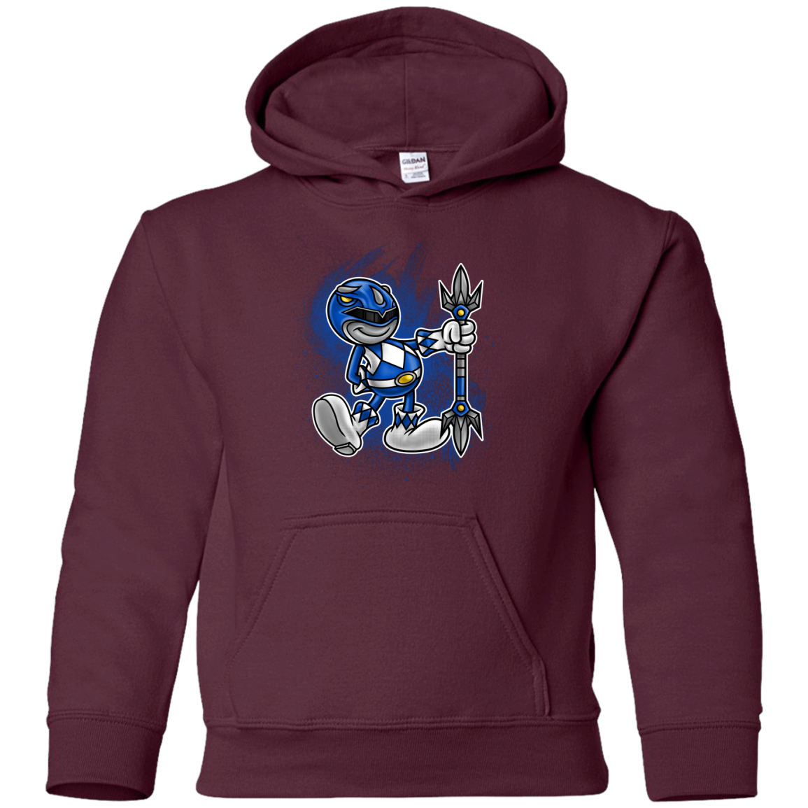 Blue Ranger Artwork Youth Hoodie