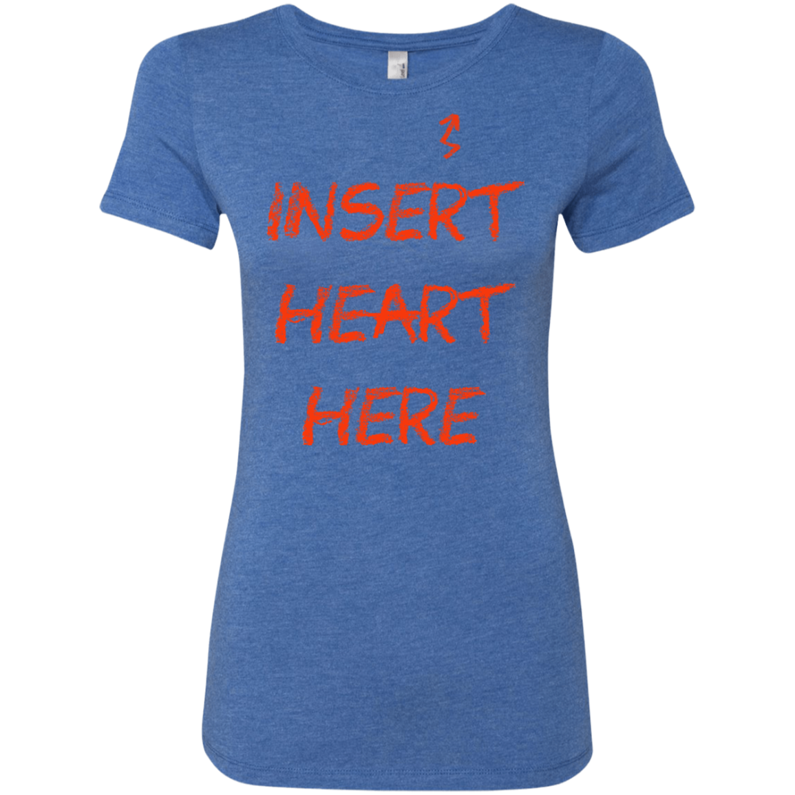 Insert Heart Here Women's Triblend T-Shirt
