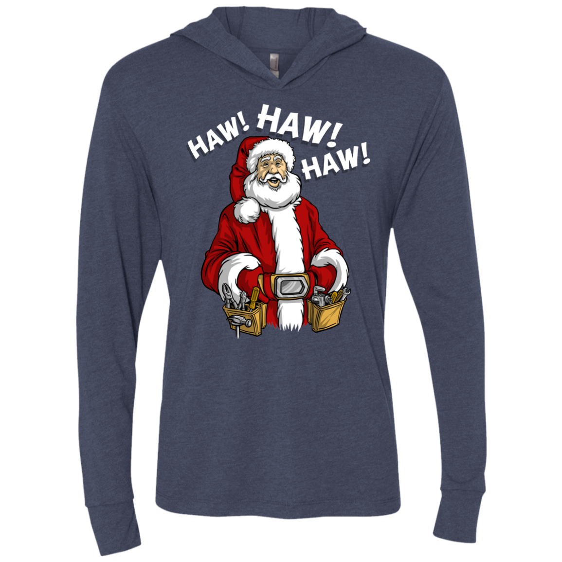 The Santa Clause tool man Taylor Triblend Long Sleeve Hoodie Tee