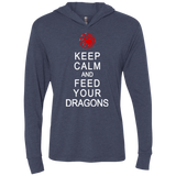 Feed dragons Triblend Long Sleeve Hoodie Tee