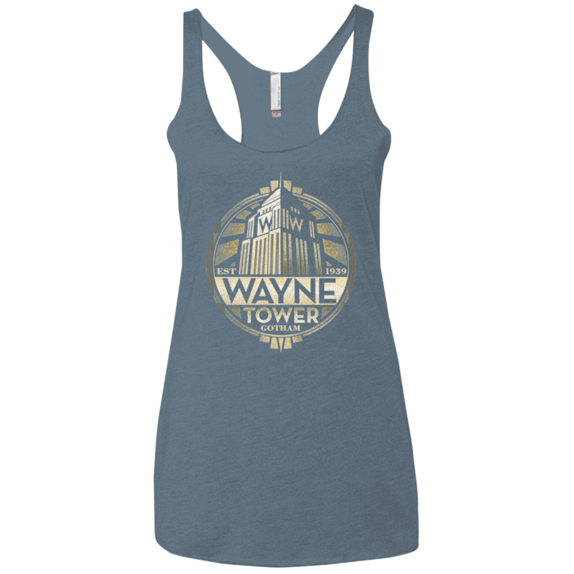 Wayne Tower Women's Triblend Racerback Tank