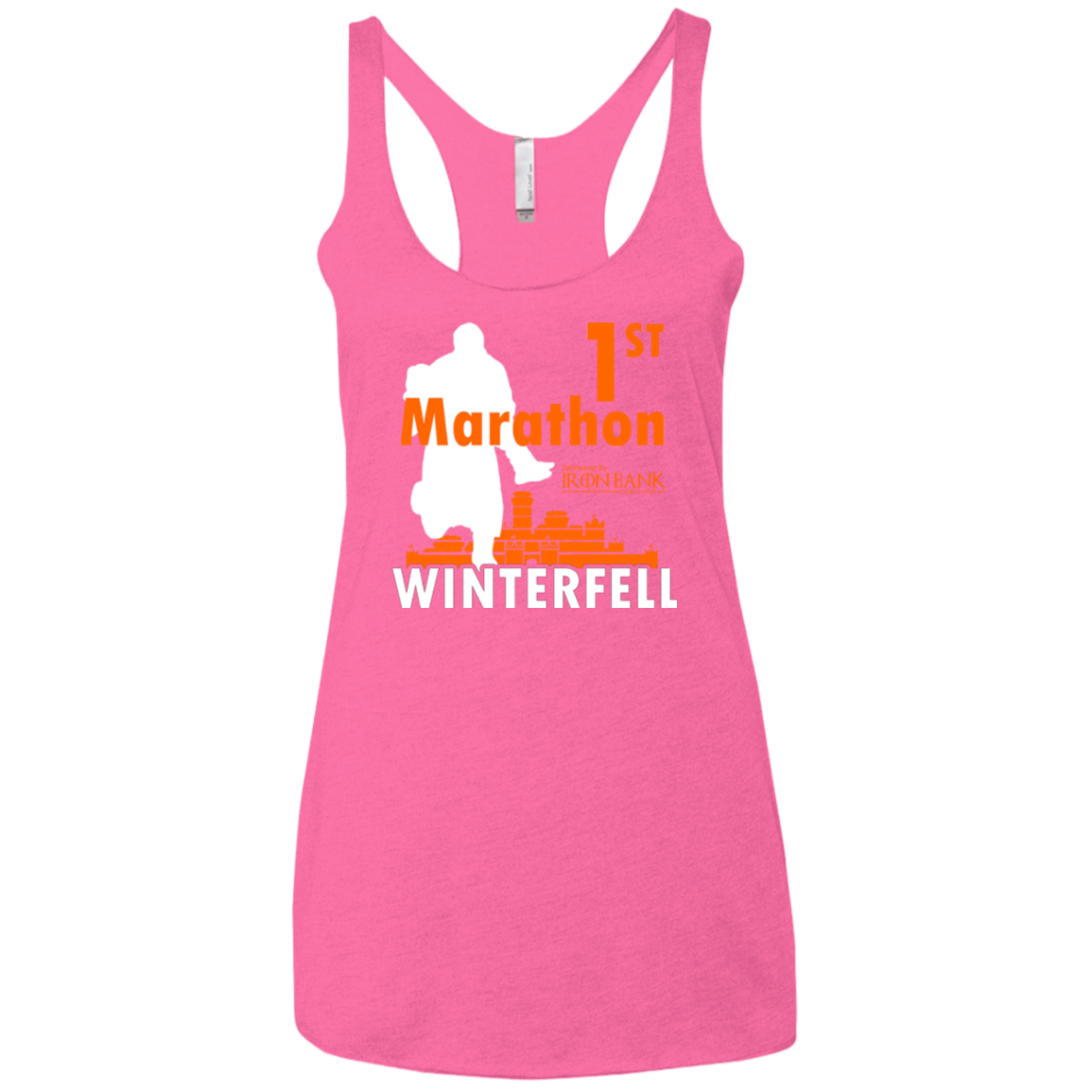 First marathon Women's Triblend Racerback Tank