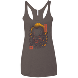 Oni Clown Mask Women's Triblend Racerback Tank