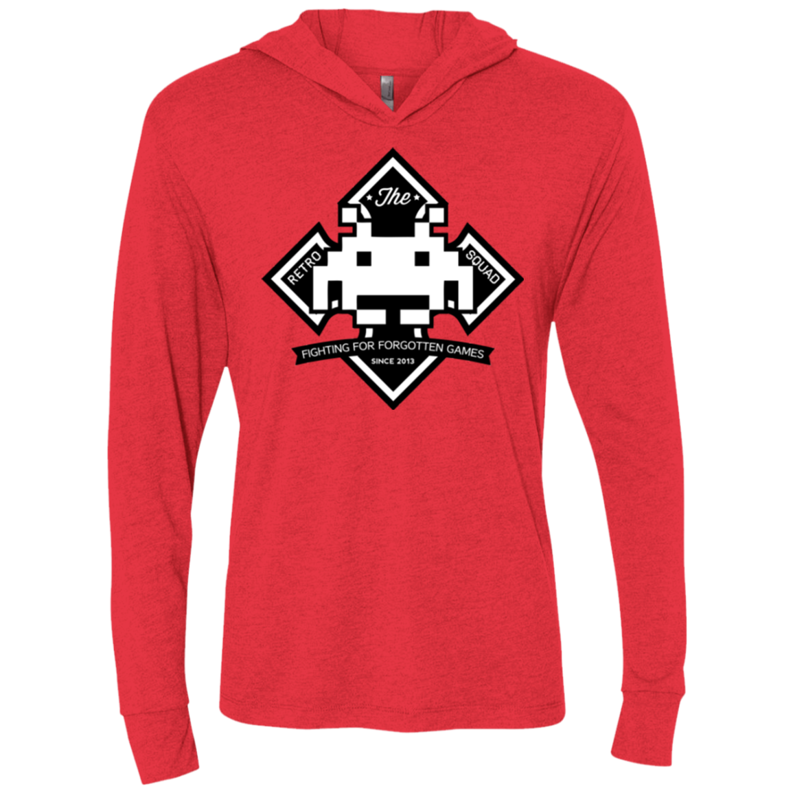 Retro Squad Triblend Long Sleeve Hoodie Tee
