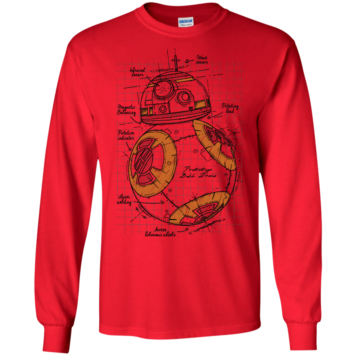 BB-8 Plan Men's Long Sleeve T-Shirt