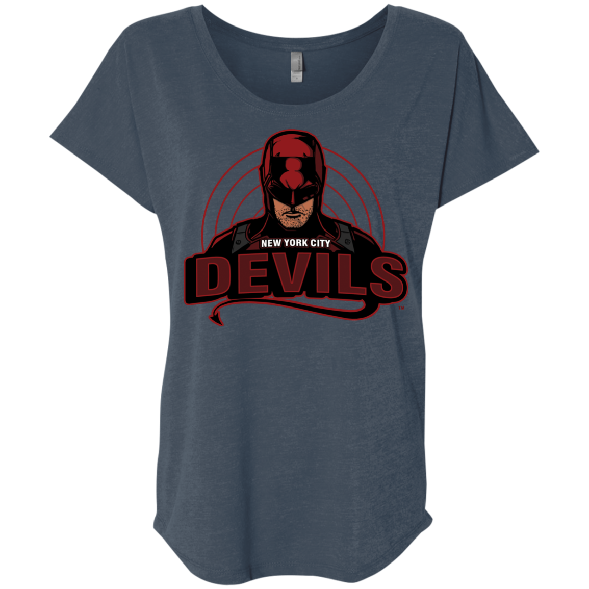 NYC Devils Triblend Dolman Sleeve