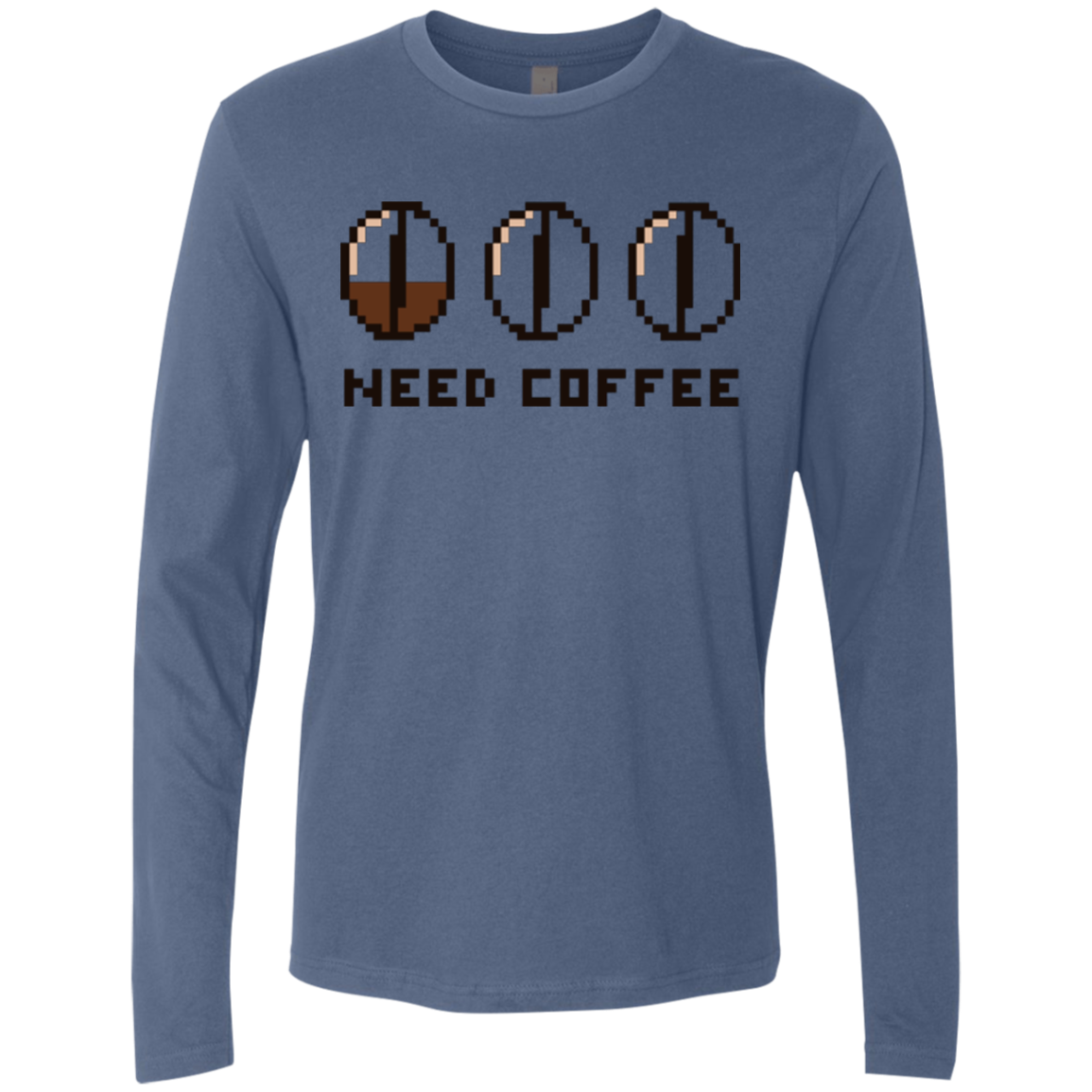 Need Coffee Men's Premium Long Sleeve