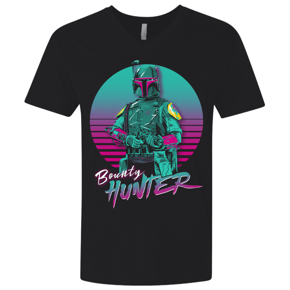 Retro Bounty Hunter Men's Premium V-Neck