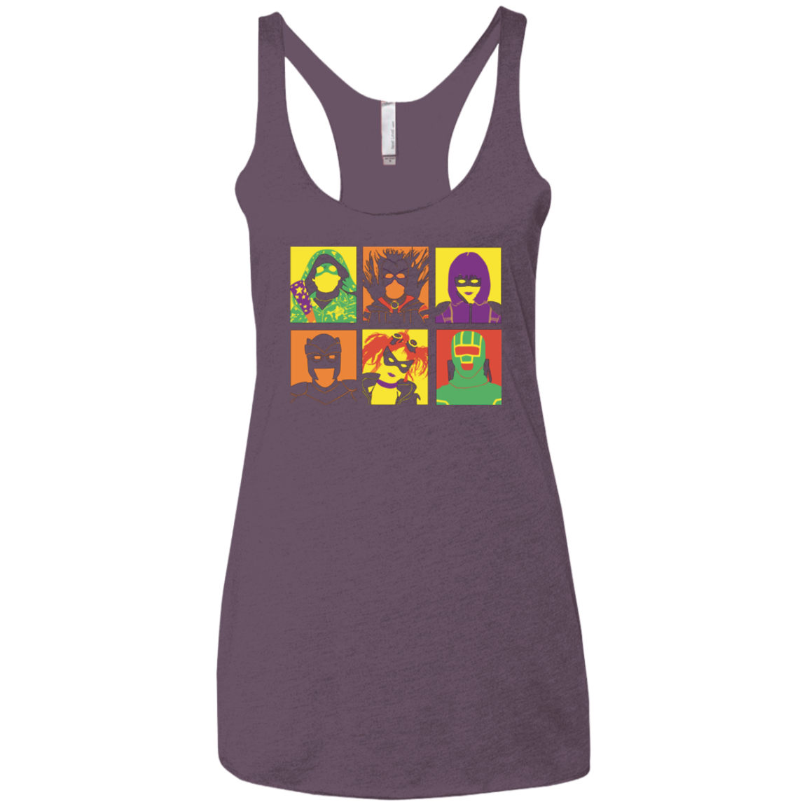Kick Ass pop Women's Triblend Racerback Tank