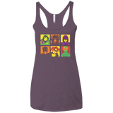 Kick Ass pop Women's Triblend Racerback Tank