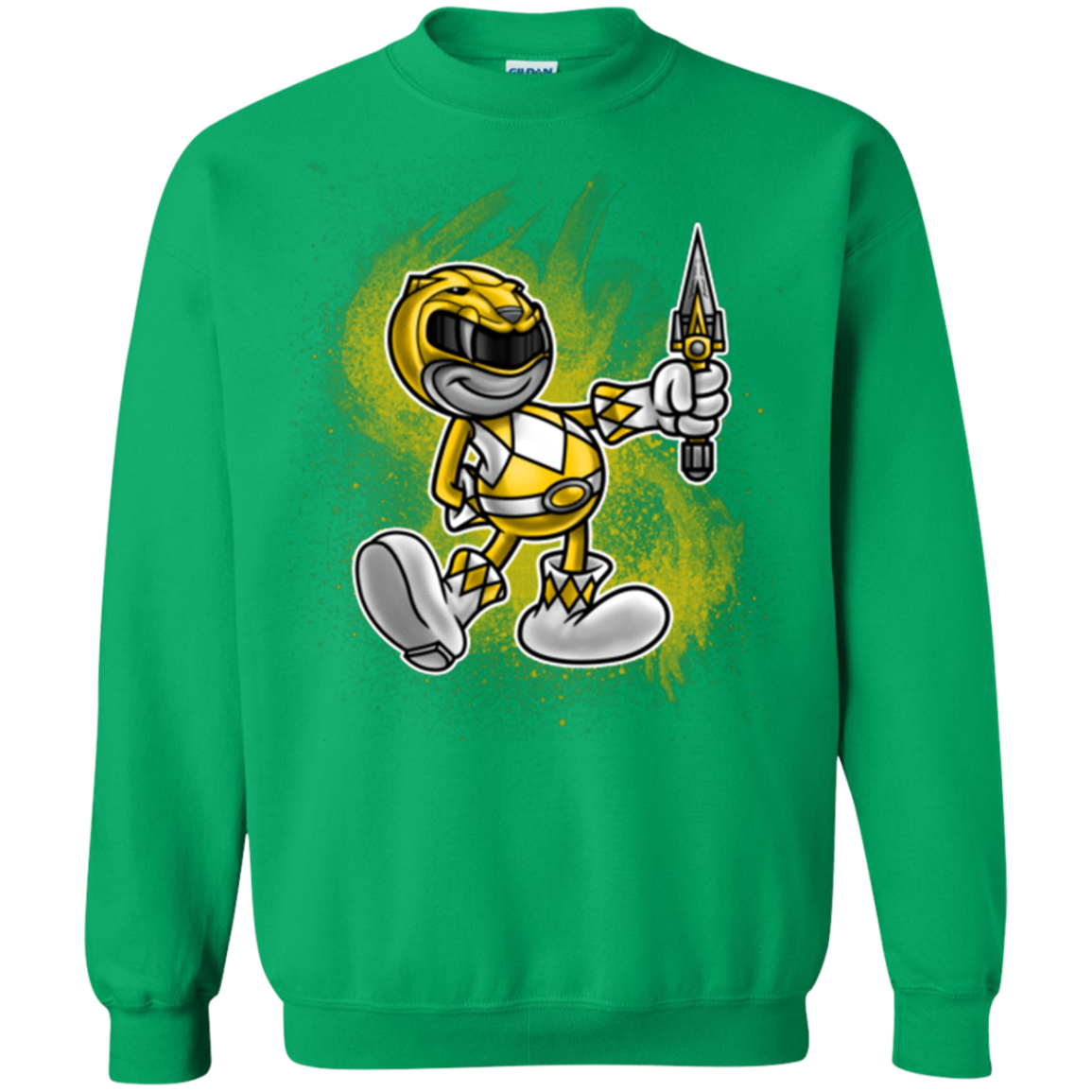 Yellow Ranger Artwork Crewneck Sweatshirt