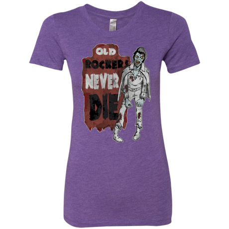 Old Rockers Never Die Women's Triblend T-Shirt