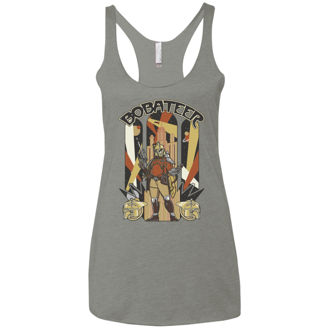 Bobateer Women's Triblend Racerback Tank