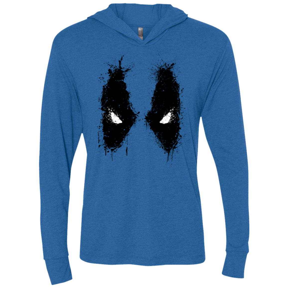 Splatted Merc Triblend Long Sleeve Hoodie Tee