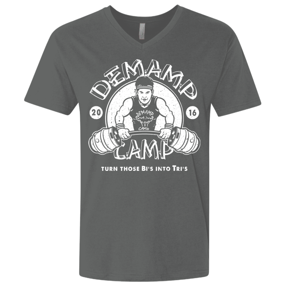 Demamp Camp Men's Premium V-Neck